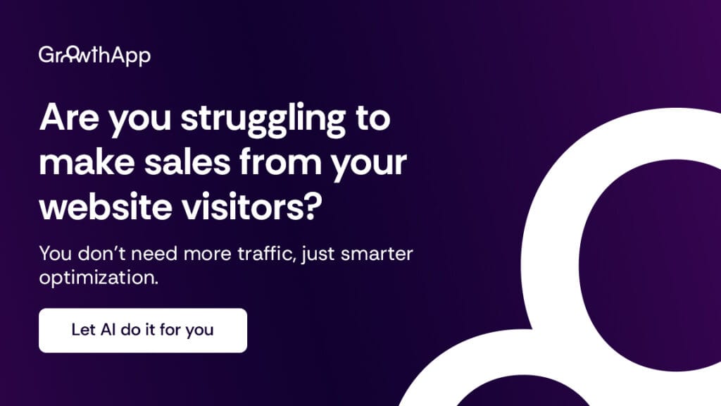 How to increase conversions without more traffic Cta | How to Boost Sales Instantly Without More Traffic | GrowthApp Your AI-Powered CRO Assistant