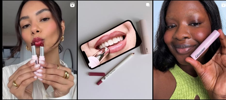 Glossier UGC Instagram post